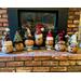 Here is a group of handmade Christmas gourds. Each elf has a custom hat and a cute elf facial expression carved out of their gourd shell. 